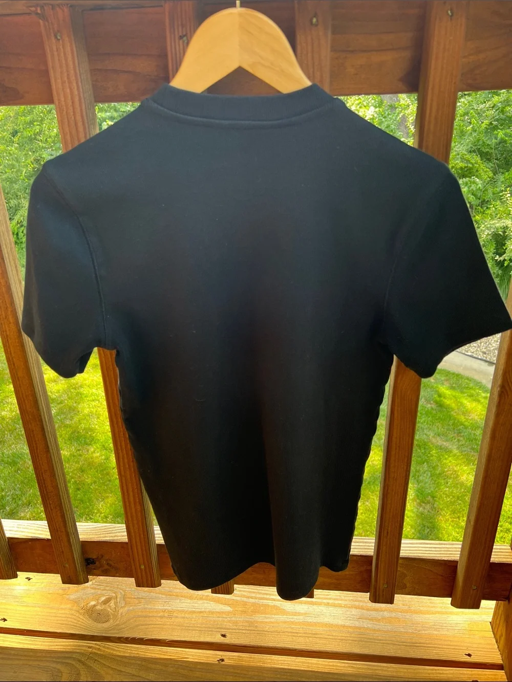 Banana Republic Black Short-Sleeve Crewneck Tee